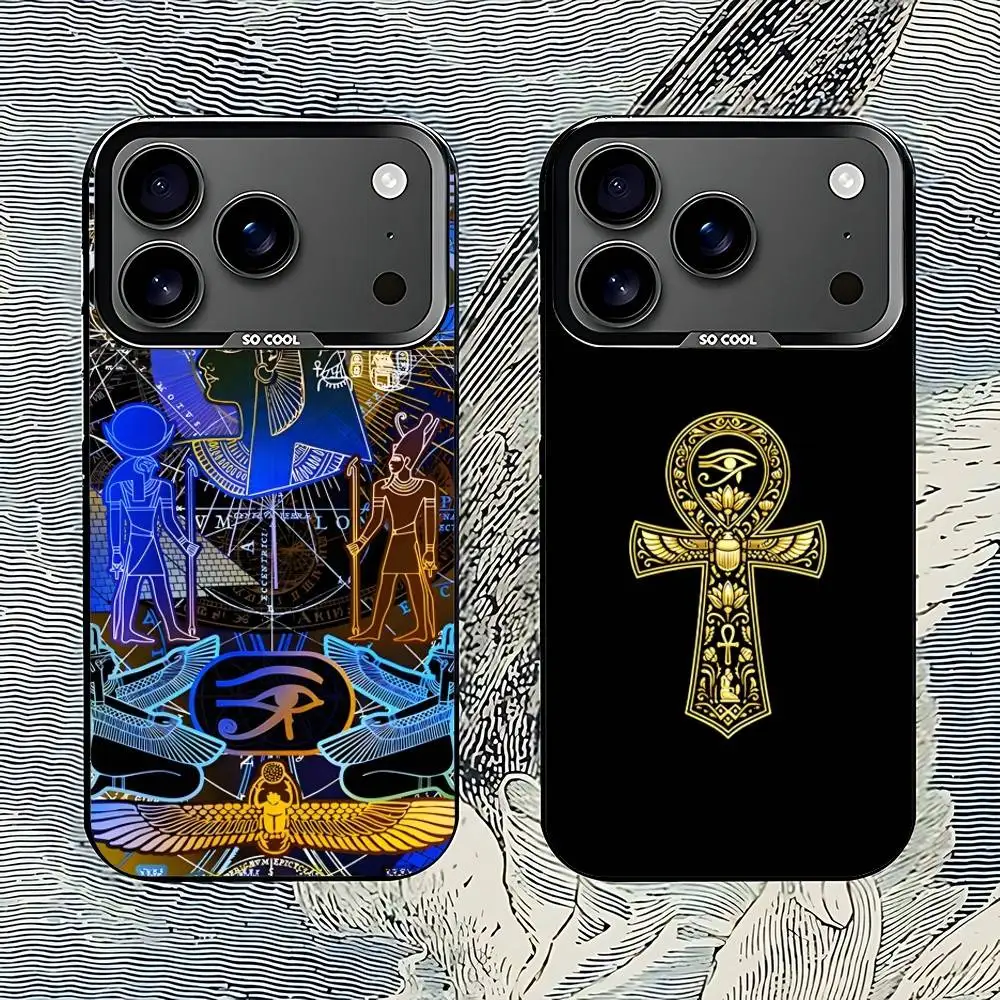 

Ancient Egyptian Phone Case For iPhone 17,16,15,14,13,12,11,Pro,Max,Plus,E,Air,Mini Anti Fall Black Bumper