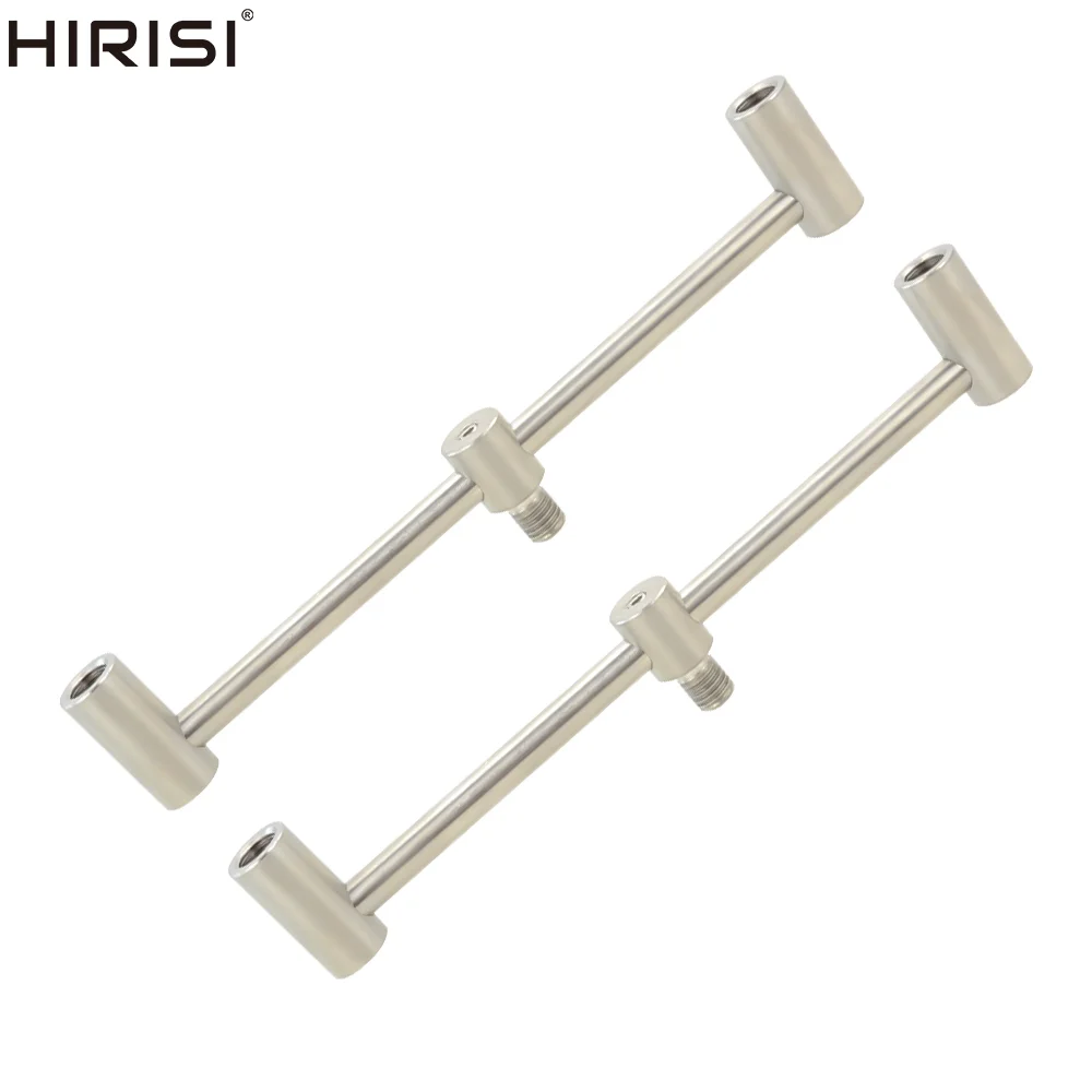 2 x Carp Fishing Buzz Bars Stainless Steel for 2 Rods Fishing Rod Support Holder Fishing Accessories