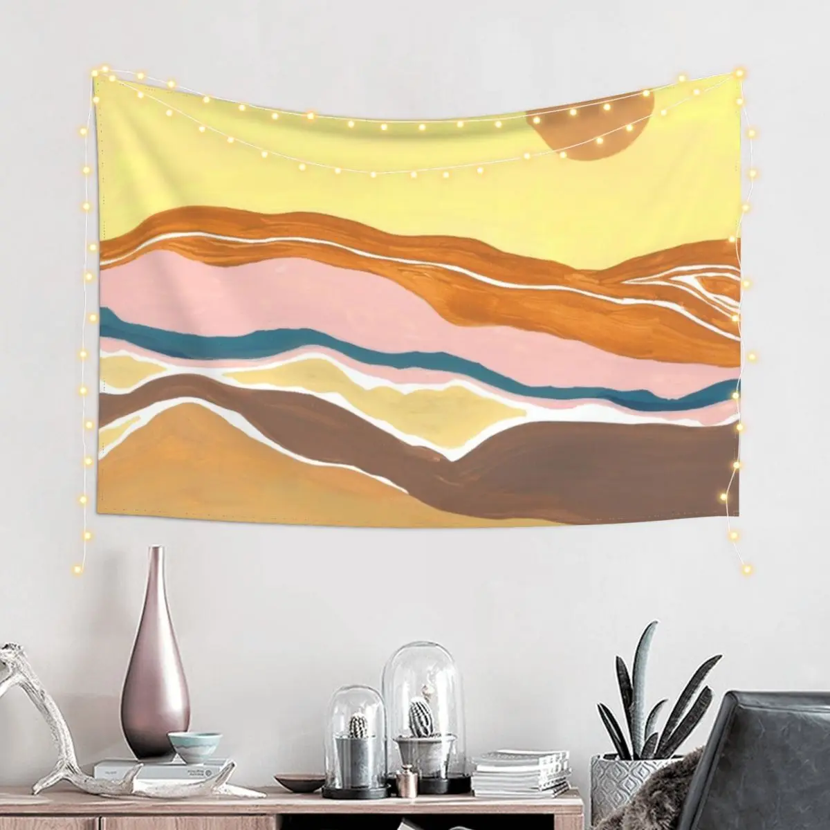 Mountain Sun Tapestry Aesthetic Room Decor Korean Carpet On The Wall Room Aesthetic Bedrooms Decor Tapestry