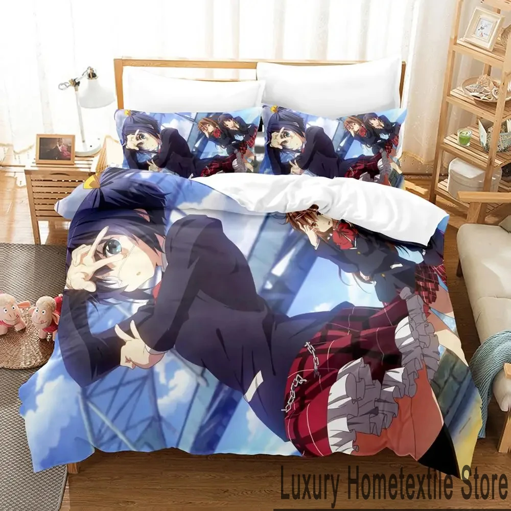 

Anime Love, Chunibyo & Other Delusions Bedding Set Boys Girls Twin Queen King Size Duvet Cover Pillowcase Bed boys Adult