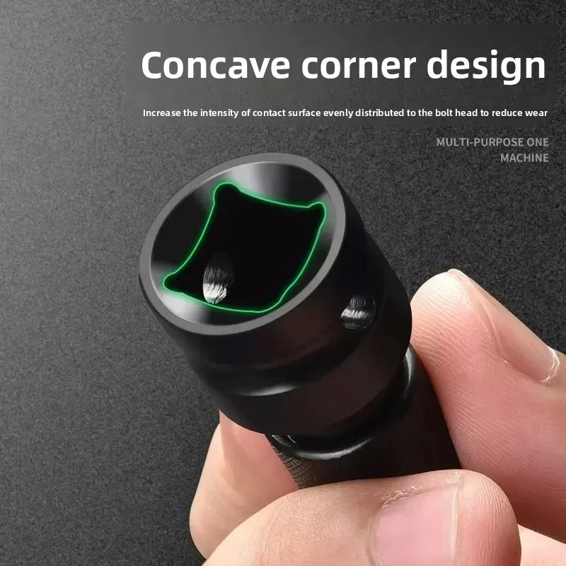 1pcs 1/2 To 1/4 Impact Wrench Air Cannon Conversion Head  Keyed & Keyless Drill Chuck Adapter Power Tool Conversion Accessories