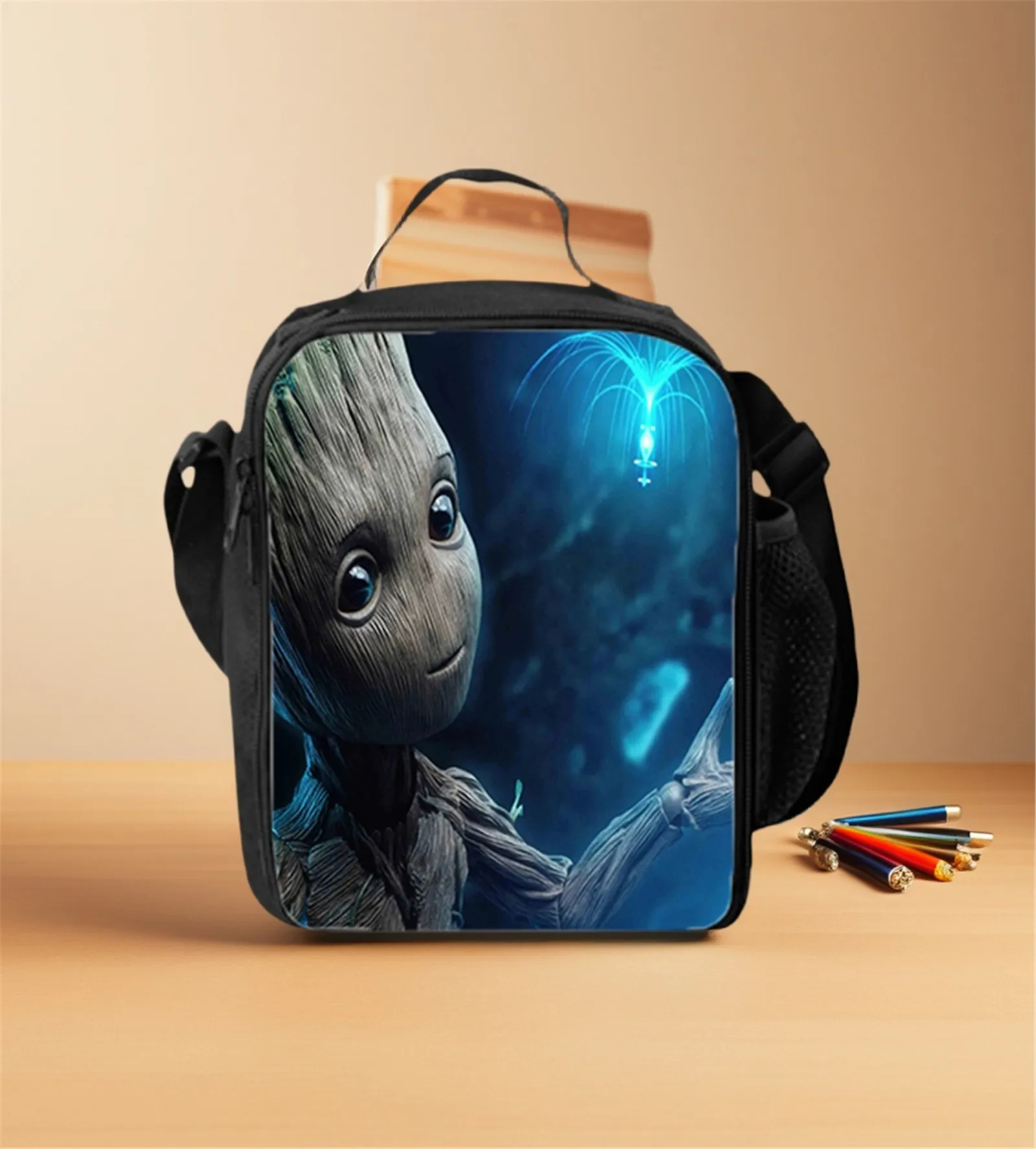 

Groot Insulated Lunch Tote Reusable Cooler Bag,Kid Boy Waterproof Lunch Box for School,Travel
