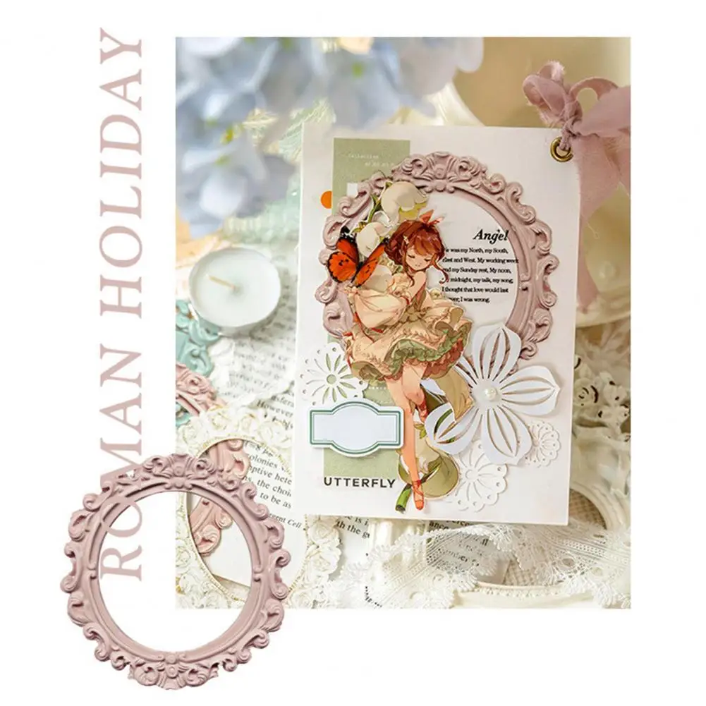 Patterned Lace Decoupage Sticker Vintage Style Embossed Sticker Embossed Sticker Retro Style Hollow Design Scrapbooking Supplies