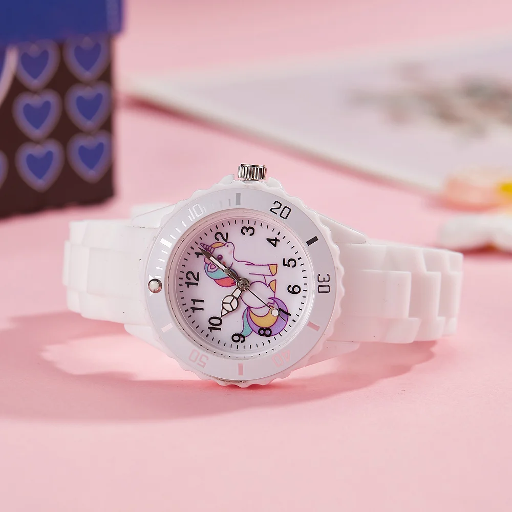 Unicorn Children Watch For Girls Lovely Fashion Girl Wristwatches unicorn Quartz Watch Student Kid Watch Holiday Gifts
