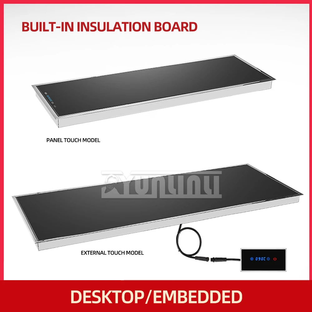 200W Embedded Intelligent Food Insulation Board,Household Electronic Food Warming Board,600*300*60mm