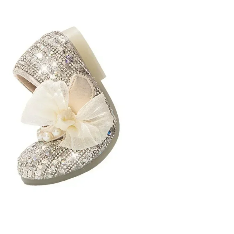 أحذية الأميرة الجديدة، أحذية الأطفال الكريستالية، أحذية الرقص، أحذية الحفلات، أزياء الفتيات، أحذية الطلاب، أحذية الرسم