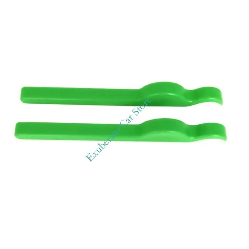 Auto Body Repair Helper Tool with Shaped Green ABS Clip Profile for Controlled Contact, Panel Repair Support, and Garage Service