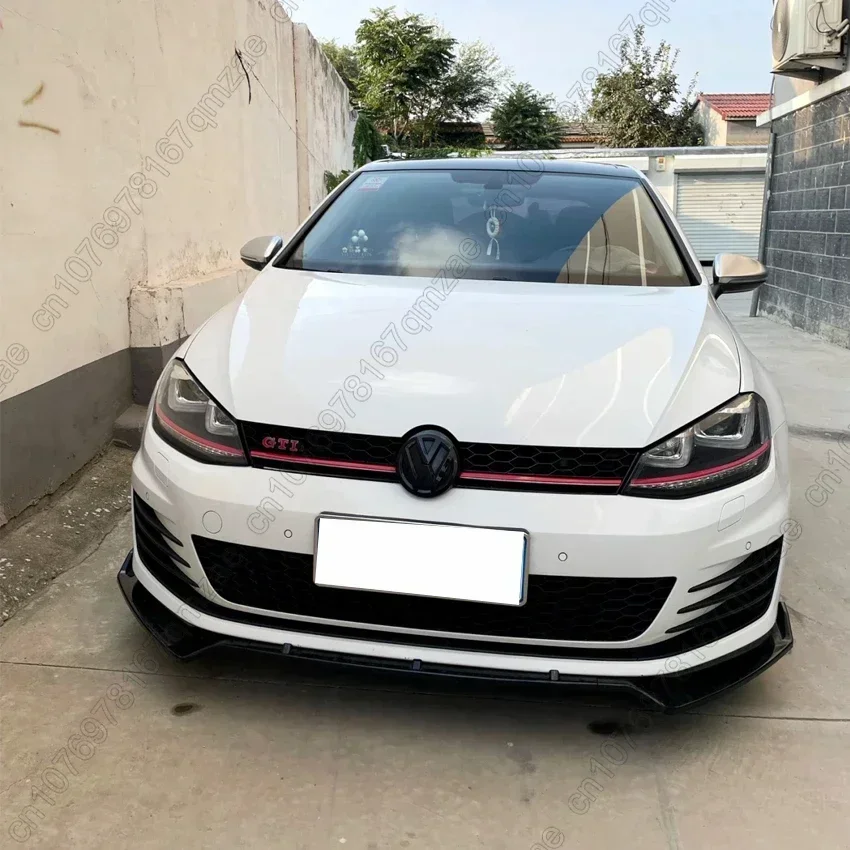 3pcs Front Bumper Splitter Lip Diffuser Spoiler For Golf 7 MK7 GTI GTD GTE R R-Line 2013-2016 Protector Cover Deflector Guard