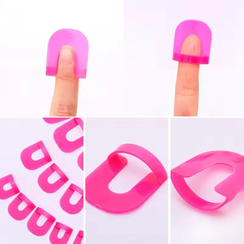26-teiliges Set Nagellack-Schutzfolien für Nageldesign, Nagelhautschutz-Band, Auslaufsichere Nagelschutz-Aufkleber in Beuteln – Detail 6