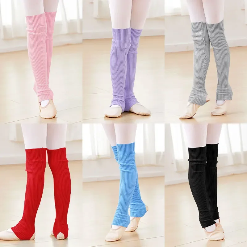 Kids Ballet Leg Warmers, Girls Knitted Over Knee Dance Socks for Winter Practice, Toddler Leggings Thermal Boot Covers