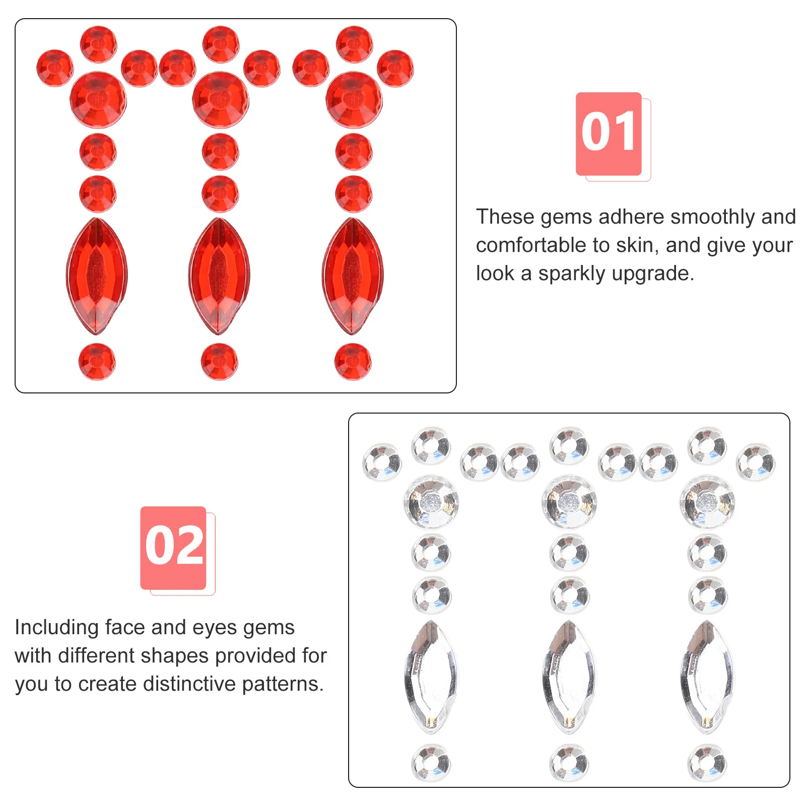 

Forehead Jewels Face Stickers Premium Glass Bindi For Women Indian Festival Party Decor Eye Gems Makeup Accessories