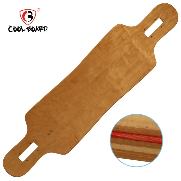 

JIESEN 42 Inch Canadian Complete Longboard Drop Through Concave Downhill Terrain 9 Ply Canadian Maple Longboard