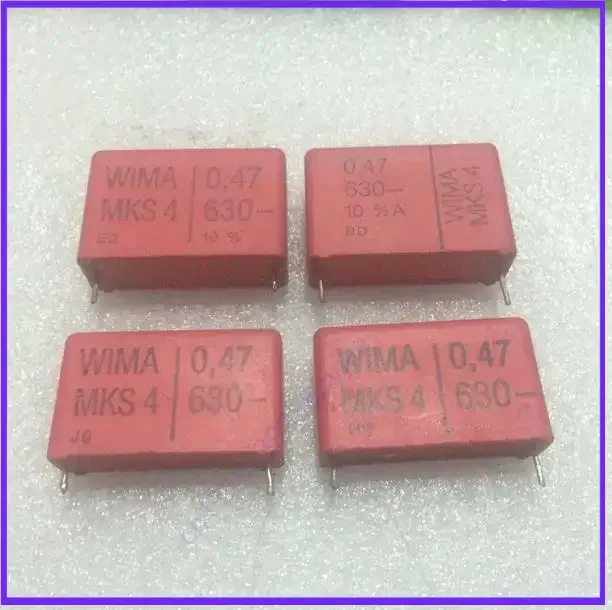 for WIMA MKS4 0.47uf 630V 474K Audio Coupling Non-Polar Capacitor  100pcs