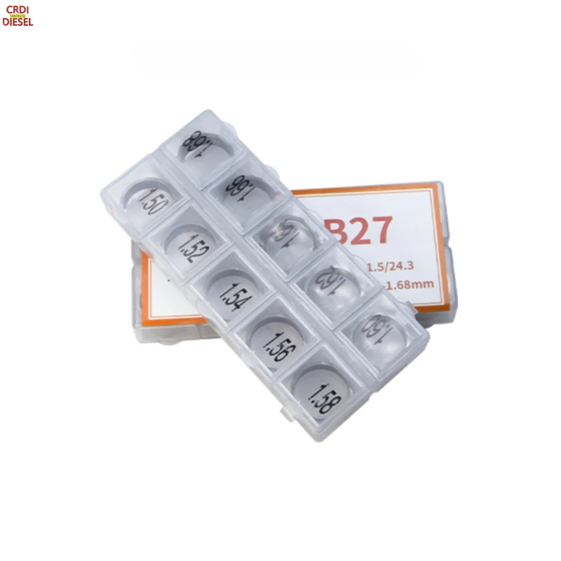 50PCS B27 CRIN G2 Common Rail Injector Armature Lift Travel Adjusting Washer Gaskets 1.50-1.68