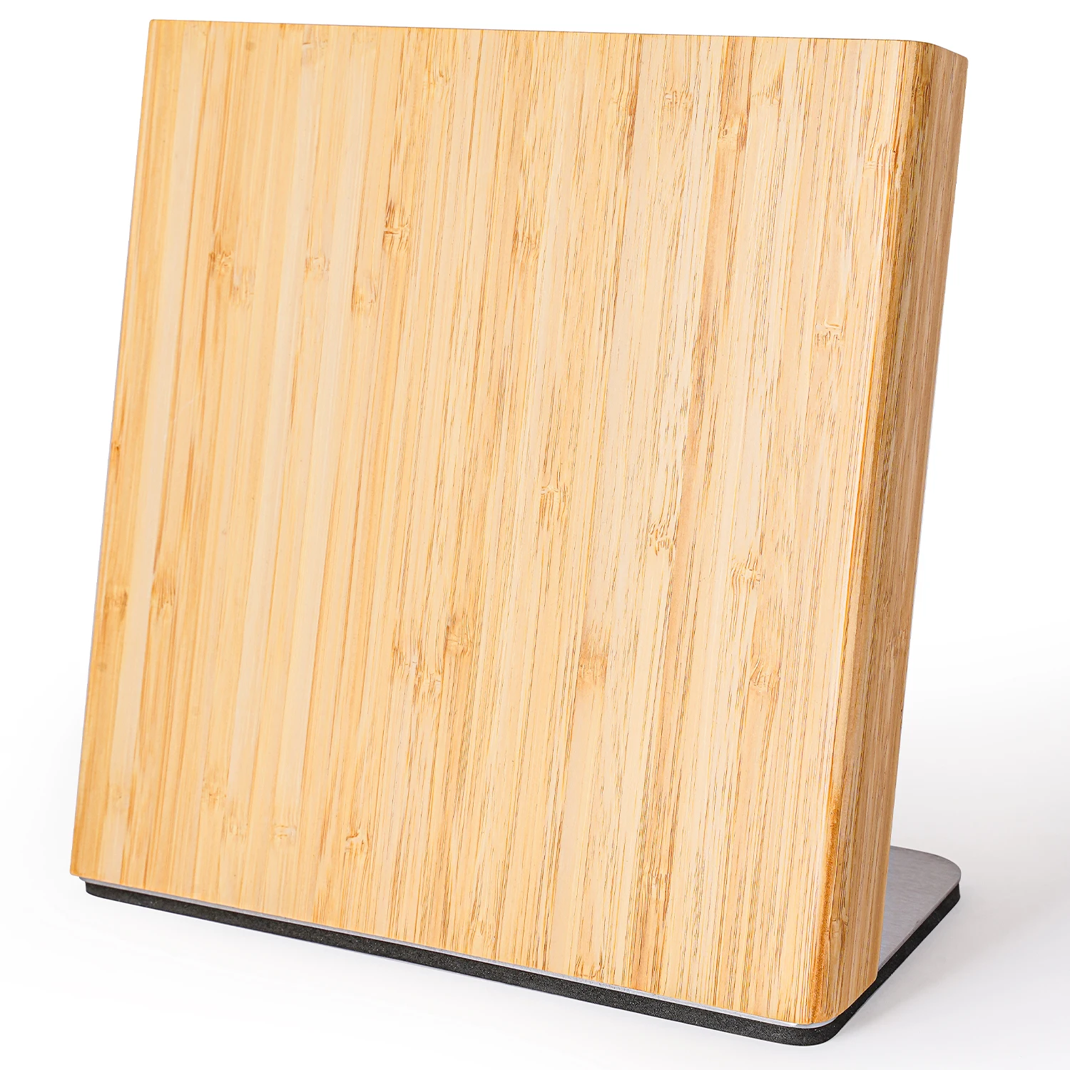 Multi-Function Standing Storage Knife Block Bamboo Acacia Wood Kitchen Tool Organizer with Magnetic Holder Design box