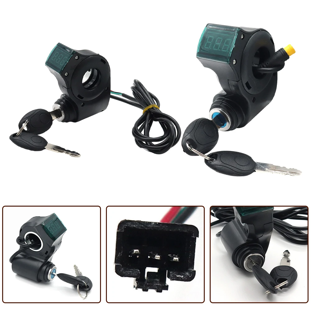 

Handlebar Switch Lock Scooter Digital Display 3.5oz Weight 99g Weight Ordinary Connectors Waterproof Connectors