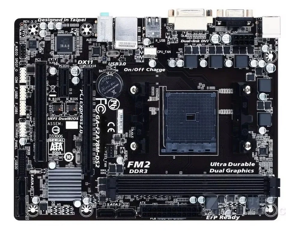 

For Gigabyte F2A78M-DS2 FM2 + A78 integrated small board, support X760 740 860K