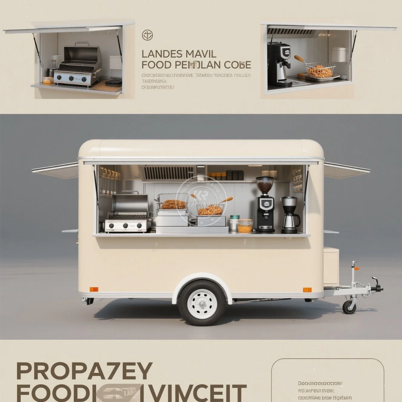 

2025 Mobile Food Truck Breakfast Food Truck with Fryer and Full Kitchen Purchase Street Food Truck Trailer USA Standard