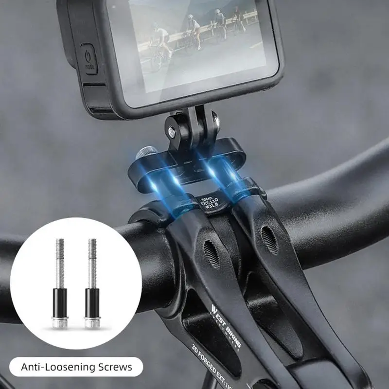 Action Camera Holder Rustproof Alloy Action Camera Holder For Multifunctional Sturdy Stem Stand For Enhanced Safety