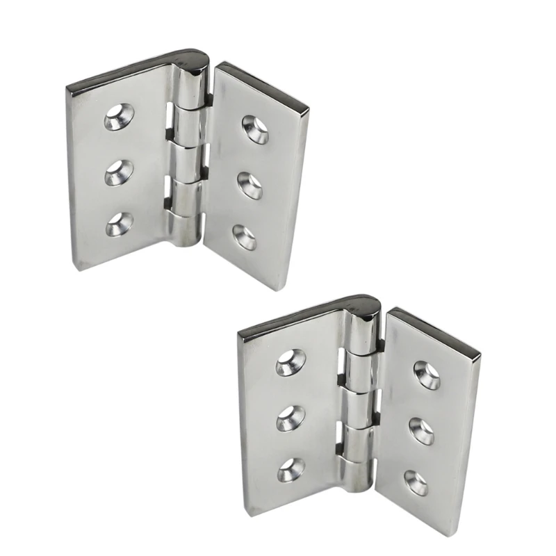 

2/4Pcs Stainless Steel Hinges Door Connector Drawer 6 Mounting Holes For Furniture Bookcase Window Hardware