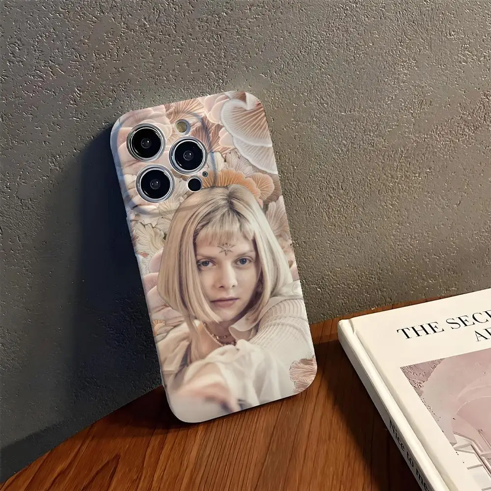 

A-Aurora Aksnes Phone Case For IPhone 17 16 15 14 13 12 11Pro Max Plus Air Pro Mini Glossy Film Hard PC Cover