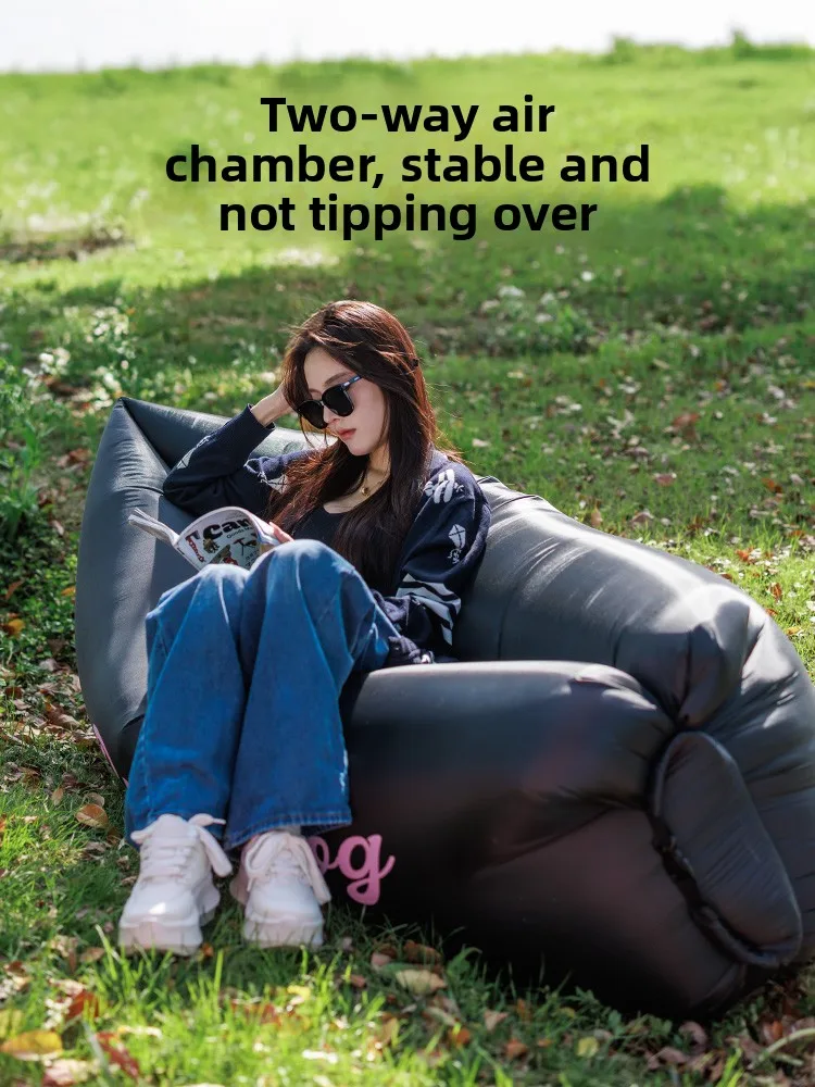 

BLACKDOG надувной диван для кемпинга, ленивого воздуха, односпальная портативная надувная кровать, музыкальный фестиваль, надувной матрас