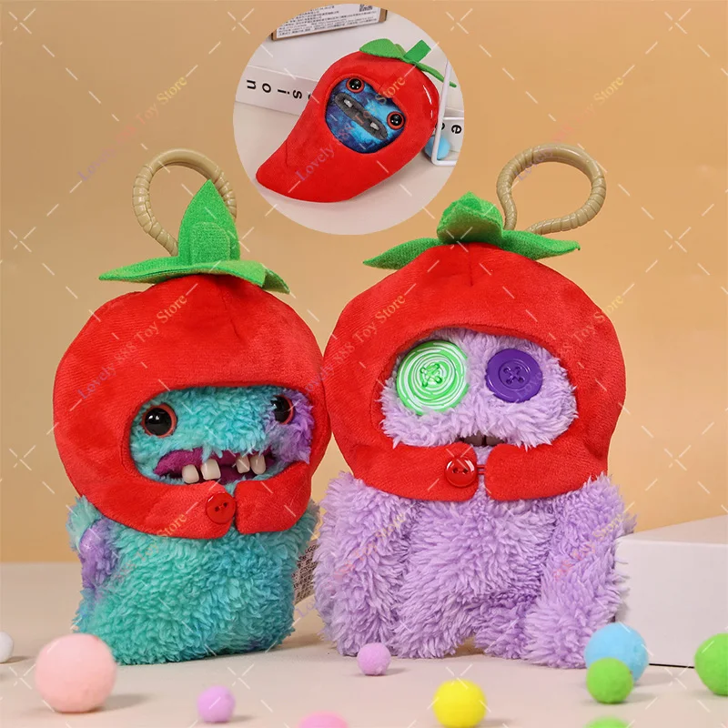 Lo más nuevo, Original, Fuggler, dientes feos, monstruo, juguetes de Peluche, conejo negro, seto, Grog Screech, llaveros, colgantes, muñeco de Peluche, regalo