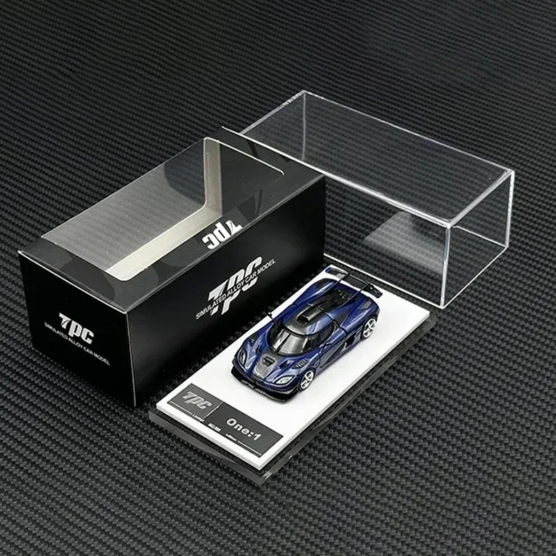 

TPC In Stock 1:64 ONE All Carbon Fiber Hood Opened Diecast Diorama Model Collection Miniature Toys