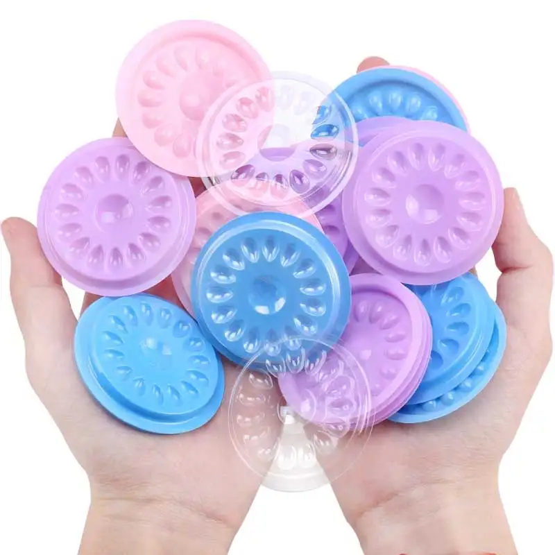 26 Hole Disposable Plastic False Eyelash Glue Holder Pallet Lashes Extension Glue Pads Holder Gasket For Eyelash Extension