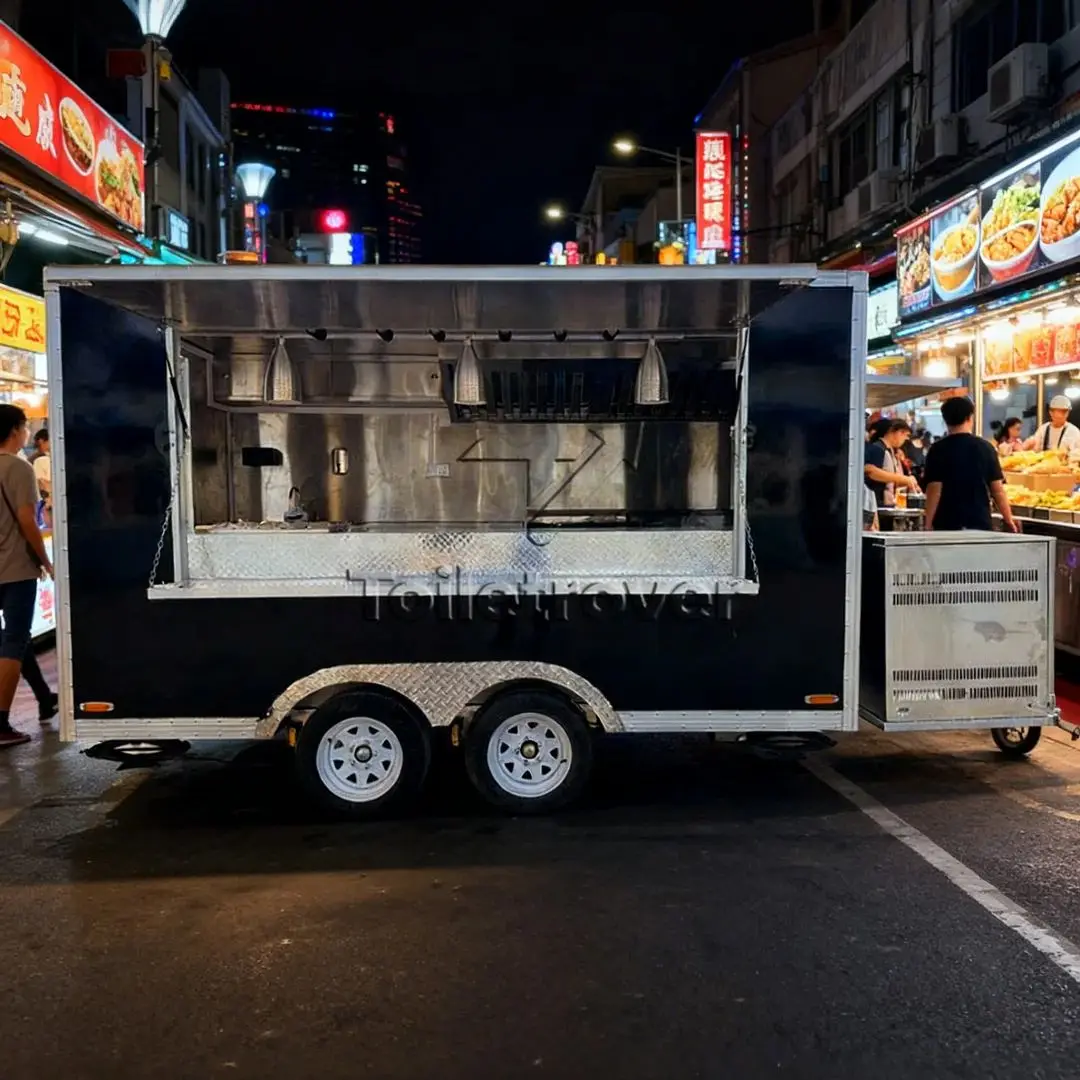 

Food Trucks Flexible Location Switching High Traffic Business Districts Seize Mobile Kitchen Catering Van Truck