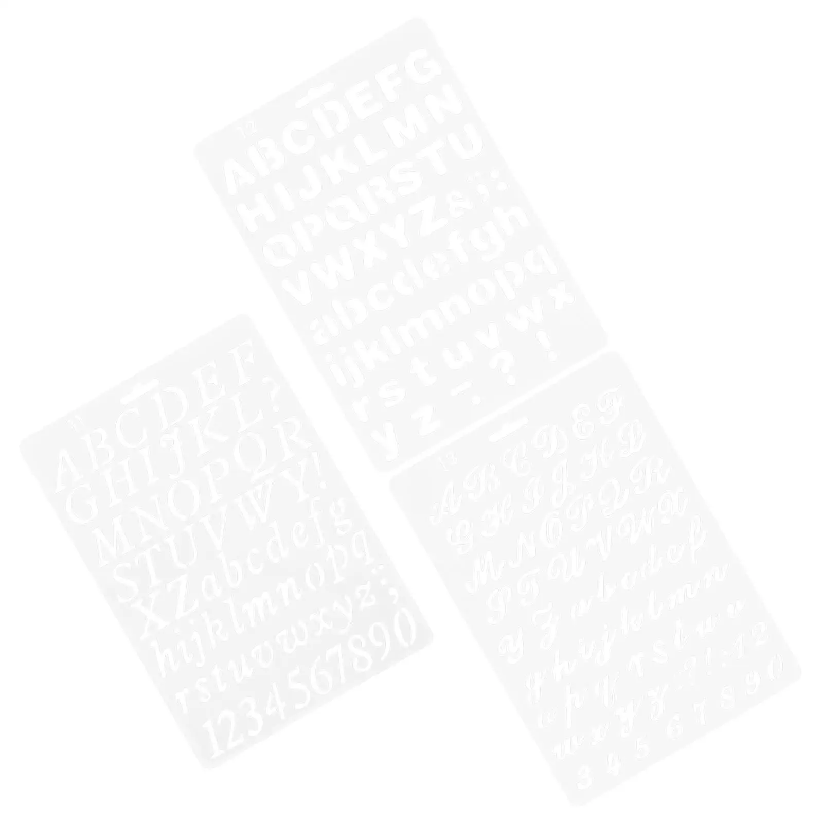 

3pcs Drawing Template Ruler Stencils for Painting on Wood Letter Circle DIY Craft Tool Widely Used Home Decor Canvas Tile