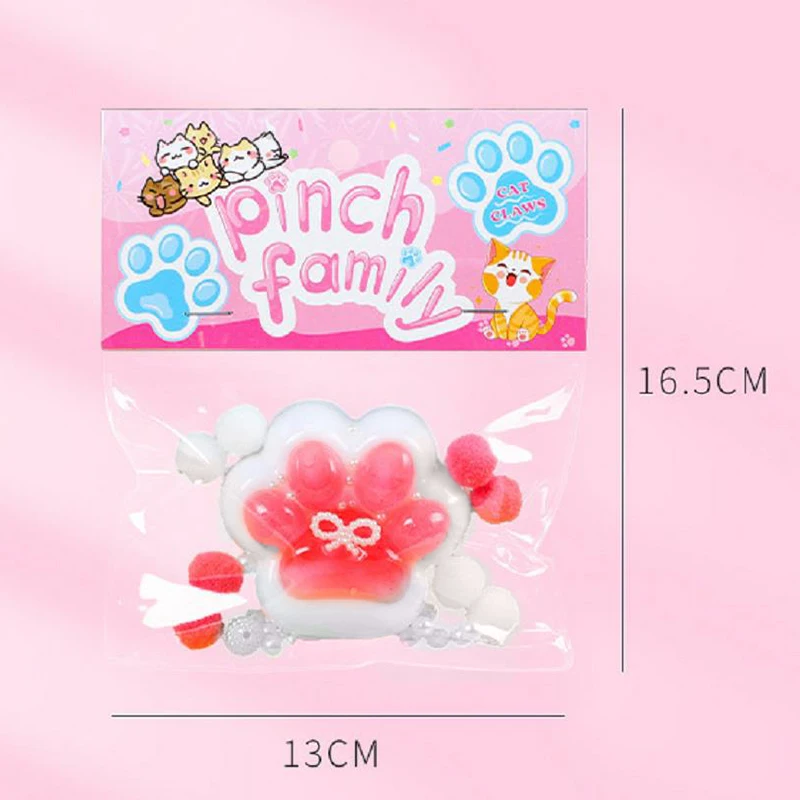 Taba Squishy Kitty Paw Stress Relief zabawka dekompresyjna szczypanie wycisnąć łapa kota nowa zabawka Fidget dla dzieci prezent dla dorosłych