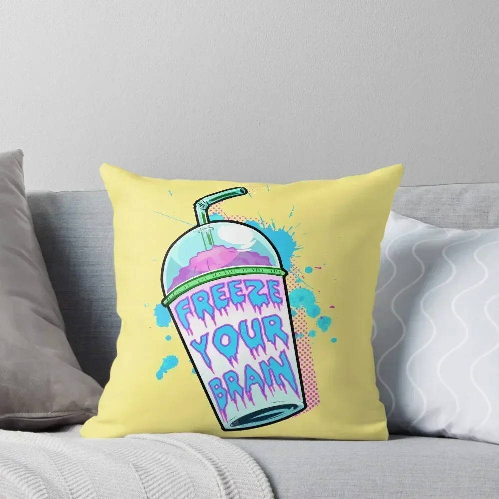 Freeze Your Brain Throw Pillow Cushions For Sofa pillow pillowcase pillow