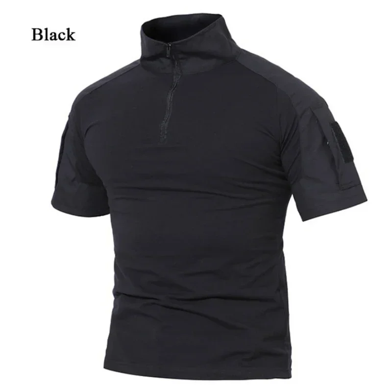 Tactical T-Shirts Men Sport Outdoor Tee Quick Dry Short Sleeve Shirt Hiking Hunting Combat Men Clothing Breathable