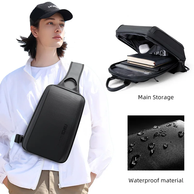 Bange Chest Bag Men Multi functional Men's Oxford Crossbody Bag Shoulder Bags Short Trip Messenger Simple Elegant Chest Bag Pack