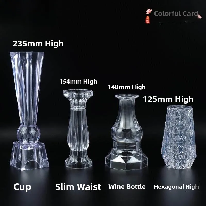 Acrylic Furniture Legs Cabinet Sofa Glass Fish Tank Crystal Column Support Pads Home Organization Accessories Table Feet