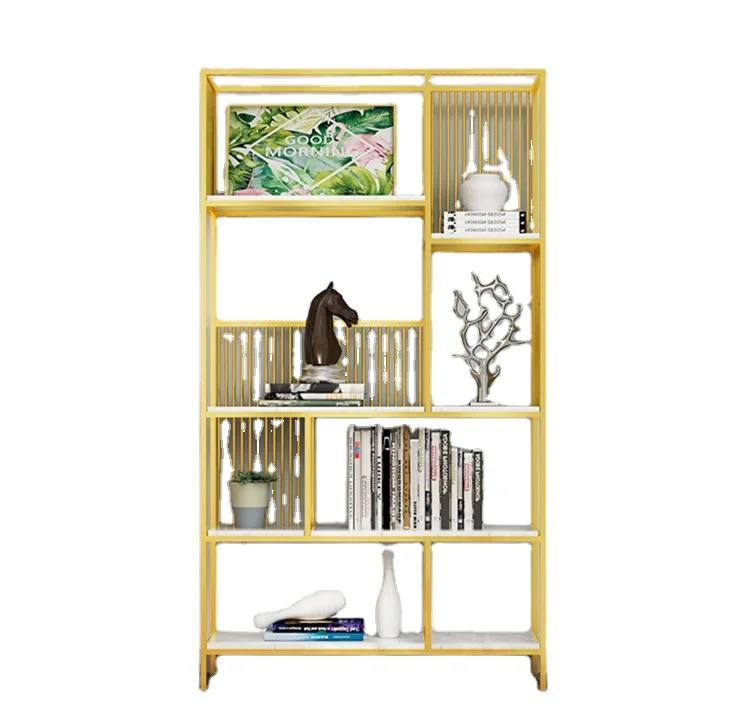 The Latest Design in 2020, Simple High Quality Modern High Quality Metal Shelf with Marble Countertop
