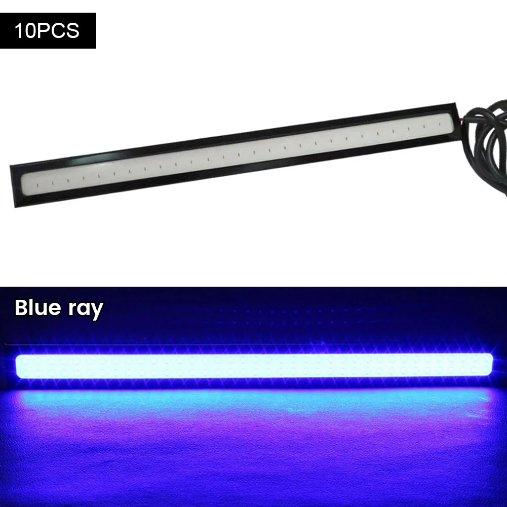 Luces LED COB de circulación diurna para coche, lámpara de 17cm, resistente al agua, 12V de CC, 10 piezas