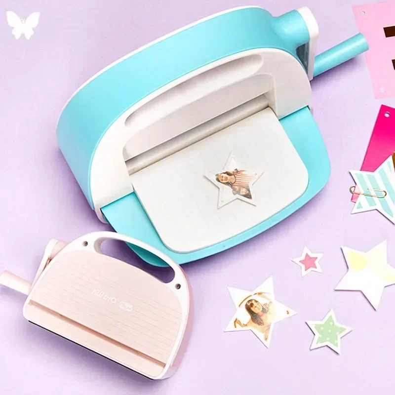 

Новая портативная машина для высечки и тиснения, резак для высечки, зеленый, розовый, резак для бумаги, машина для высечки, домашние штампы для тиснения «сделай сам»