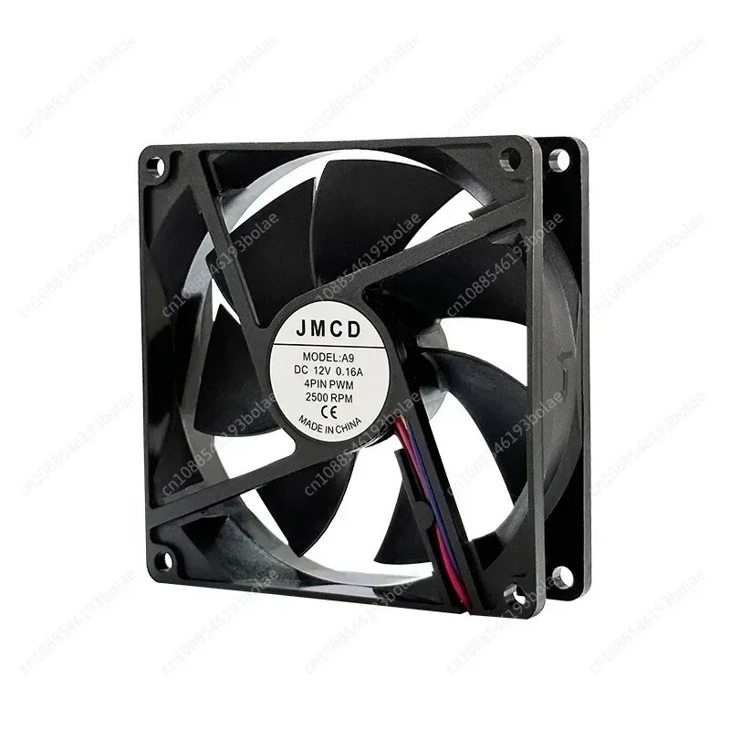 4 Pieces 9CM Server Chassis Cooling Fan 4PIN Temperature Control PWM2500 To 9225 Double Ball Air Volume Air Pressure Fan