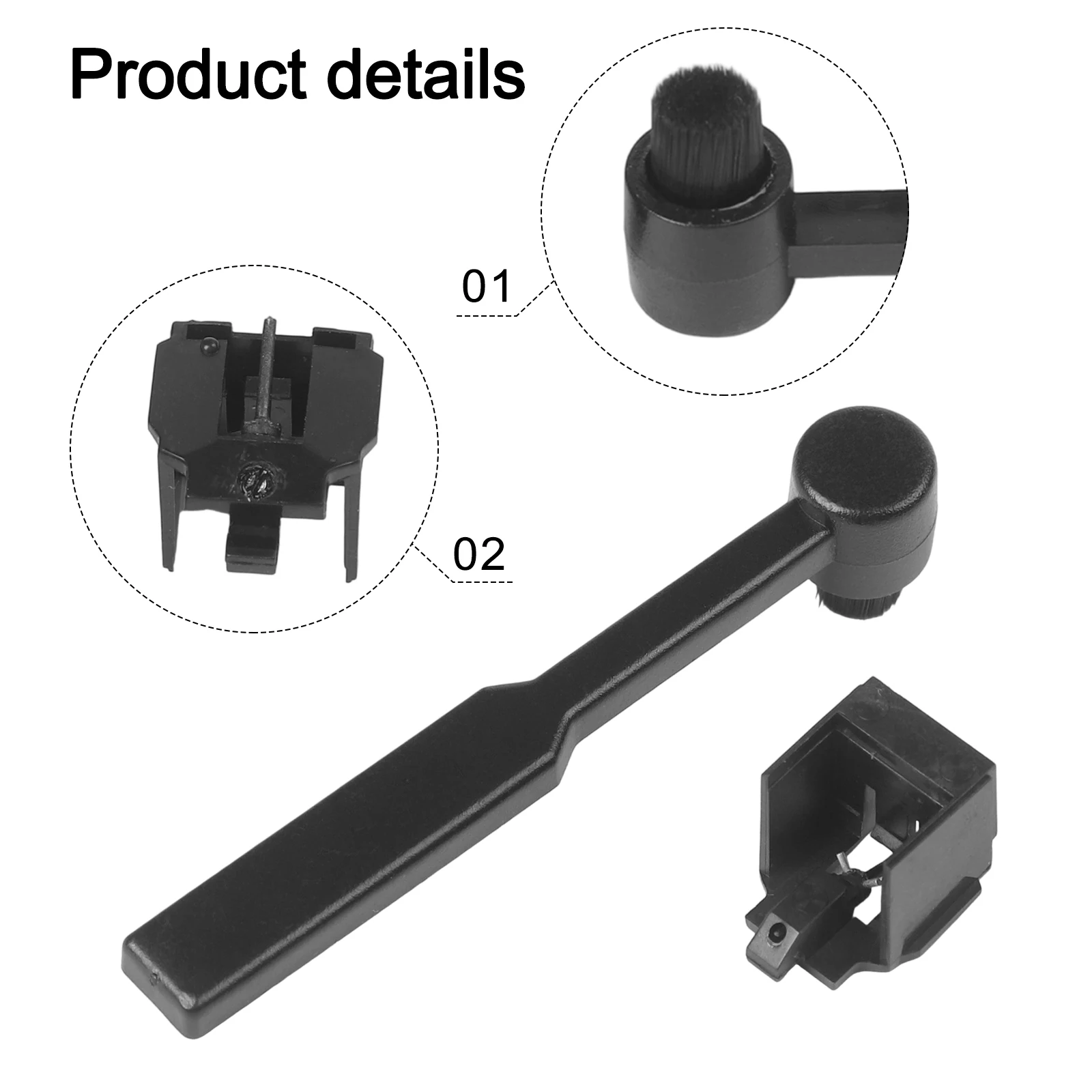 2 Stück ATN3600LE Ersatz-Stylus-Nadel mit Bürste für Audio-Technica AT-LP60X Plattenspieler Zubehör – Detail 9