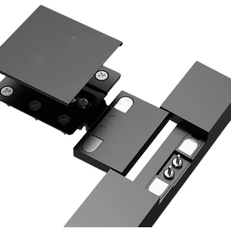 Pin Type Glass Door Hinge 30KG Load 270 Degree Wide Opening Minimalist Cabinet Concealed Hinge