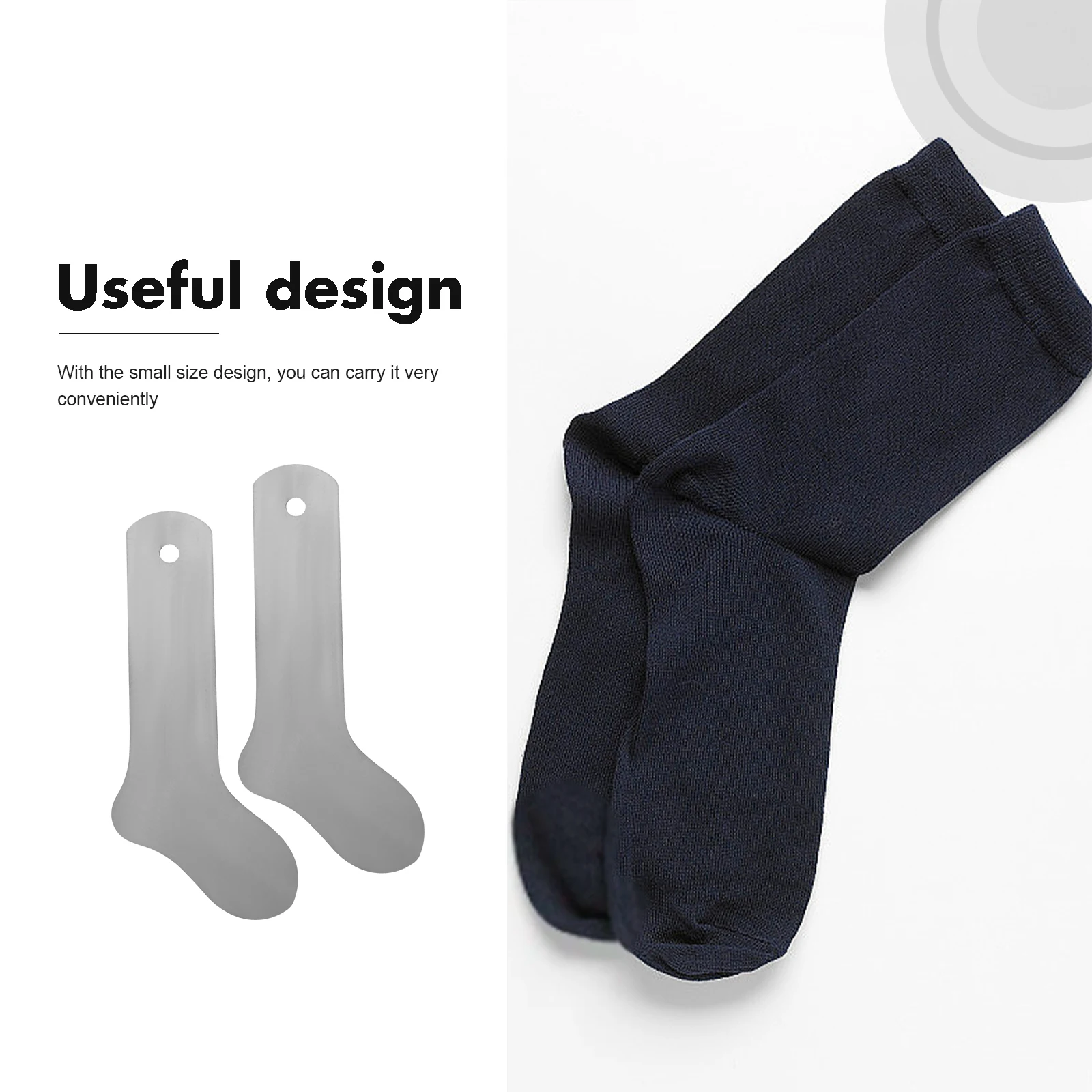 

2Pcs Sock Shaping Board Aluminum Silver Size12 Hanging Socks Organizer Inserts Display Holders Lightweight Home Outdoor