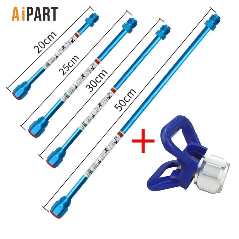 Spray freely Extension Poles,Airless Spray Gun Tip Extensions,Airless Paint Sprayer Gun Tip Extension Pole,for Airless Paint Gun