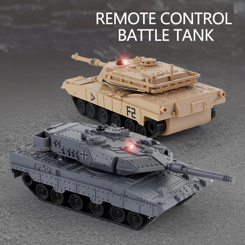 دبابة صغيرة للتحكم عن بعد متعددة اللاعبين معركة مجنزرة دبابة عسكرية نموذج محاكاة لعبة دبابة هدية