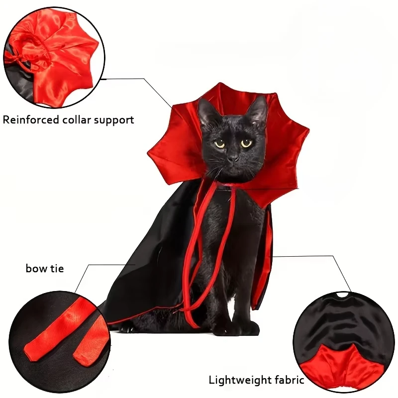 Abito da trasformazione Festival Coltello divertente che tiene vestiti per cani Abito da gatto in piedi Pet Dress Up Costume Abbigliamento Cowl Natale