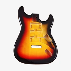 Poplar ST Electric Guitar Body, HSH Pickup Glossy Sunset Stratocaster DIY Replacement Part