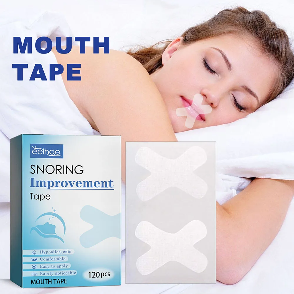 

120 Pcs Anti-snoring Mouth Tape Prevent Snoring Mouth Tape Improve Sleeping Quality Snoring Mouth Stickers Nose Care Product