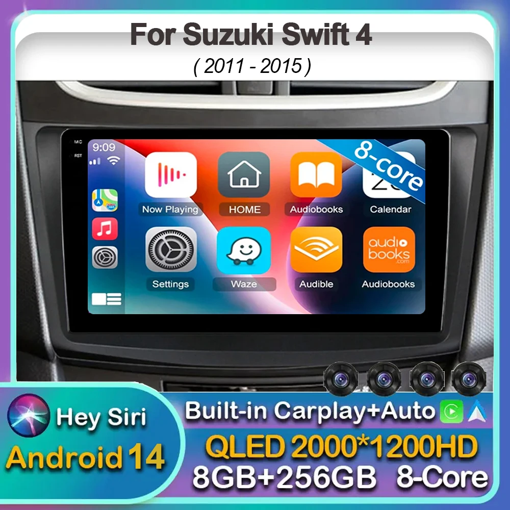 

Android 14 Wireless Carplay&Auto Car RadioMultimedia Player For Suzuki Swift 4 2011 2012 20132014 2015 GPS Navigation Stereo