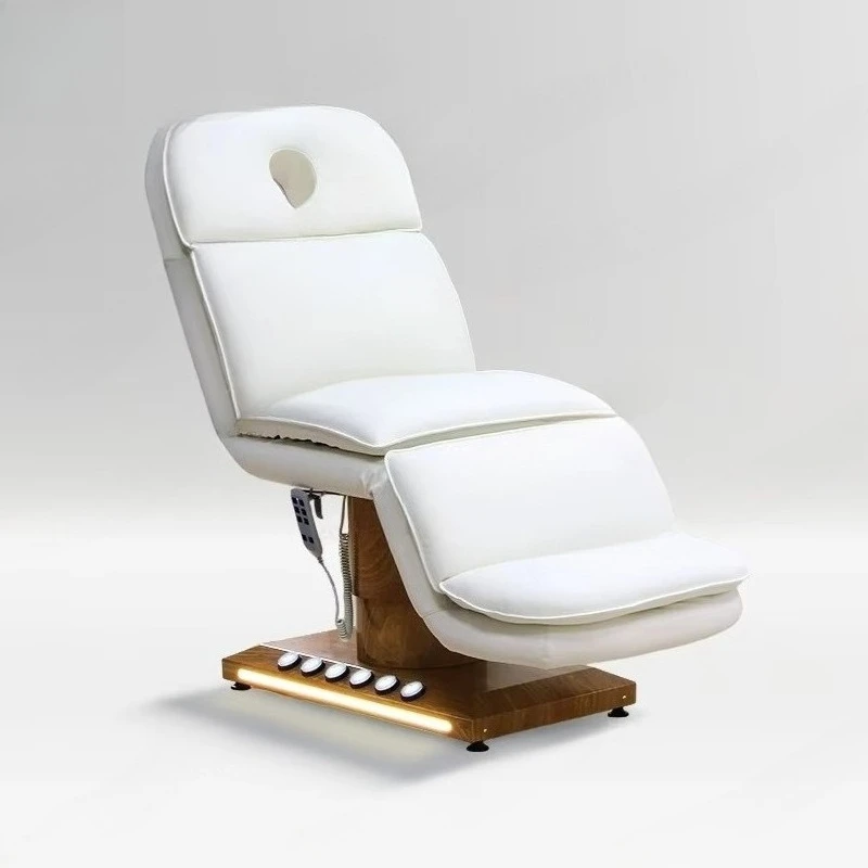 

Qunpeng Лидер продаж, деревянная основа, педаль, электрическая красота, спа, массажная кровать, салон, складная мебель для ресниц со светом